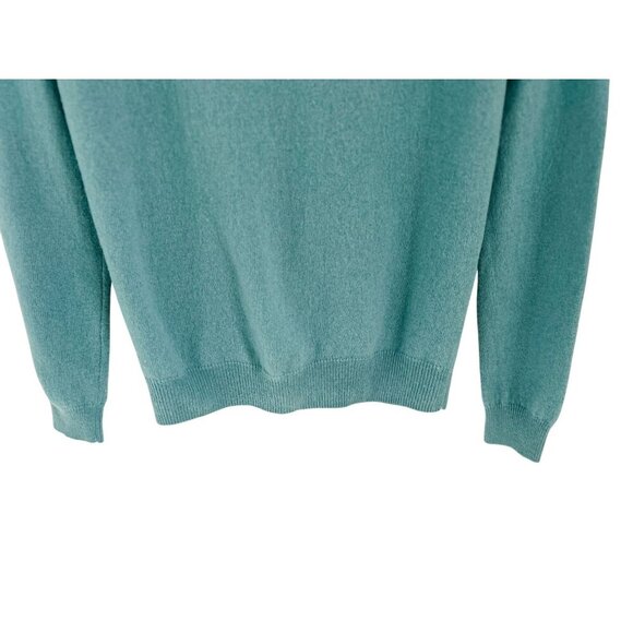 WoolOvers Mint Green Wool Sweater With Pink & Red Star Embroidery - Picture 8 of 10